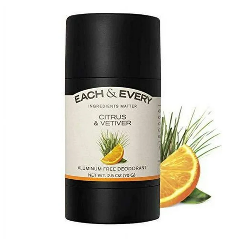 Lăn Khử Mùi Tự Nhiên Each & Every – Dịu Nhẹ Cho Da Nhạy Cảm, Hương Citrus & Vetiver