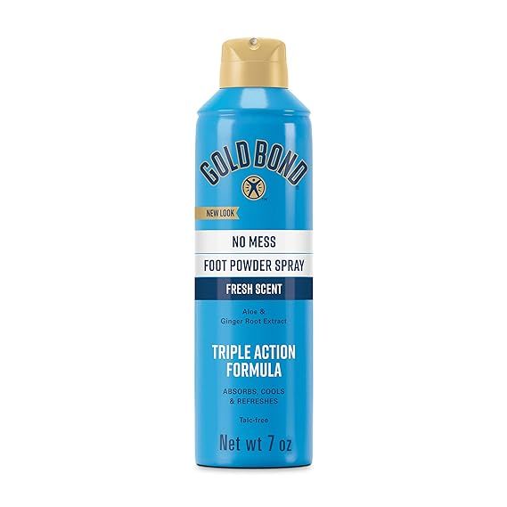 Trị hôi chân, xịt bột không chứa talc - Gold Bond No Mess Foot Powder Spray, 198g, Fresh
