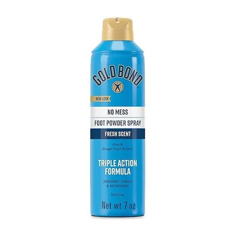 Trị hôi chân, xịt bột không chứa talc - Gold Bond No Mess Foot Powder Spray, 198g, Fresh