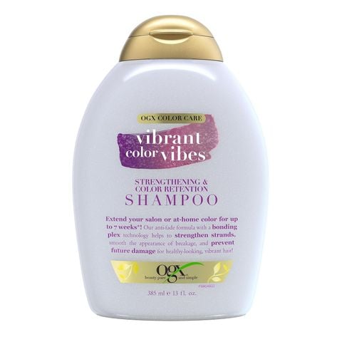 [Mỹ] Dầu gội chống phai màu, dưỡng ẩm, phục hồi tóc hư tổn OGX VIBRANT COLOR VIBES 385mL