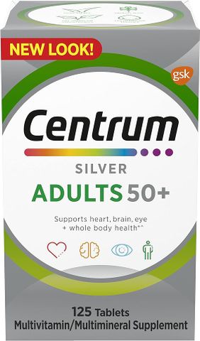 Vitamin tổng hợp dành cho người trên 50 tuổi Centrum Silver Multivitamin 125 viên