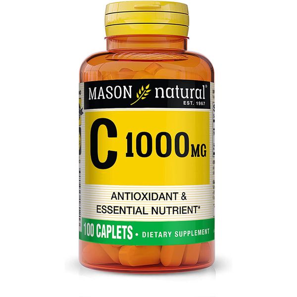 Viên uống bổ sung Vitamin C tăng cường hệ miễn dịch Mason Natural Vitamin C 1000 mg 100 viên Mỹ