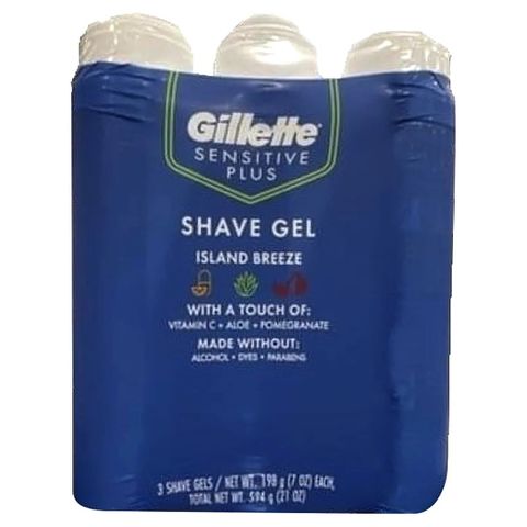 Gel Cạo Râu Gillette Island Breeze – Êm Mượt, Không Kích Ứng, Hương Biển Nam Tính