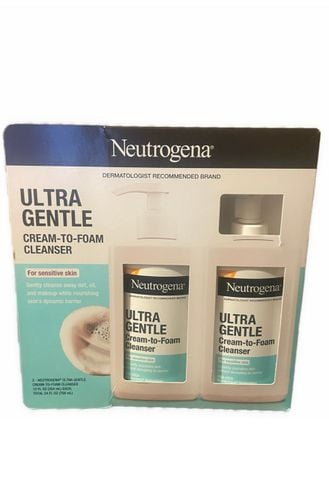 [Combo 2] Sữa Rửa Mặt Neutrogena Dịu Nhẹ Dạng Kem Tạo Bọt – Làm Sạch Dịu Êm, Không Khô Da Cho Da Nhạy Cảm