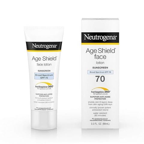 [Mỹ] Kem chống nắng phổ rộng, dưỡng da chống lão hóa, không gây bóng nhờn Neutrogena Age Shield SPF 70, 88mL
