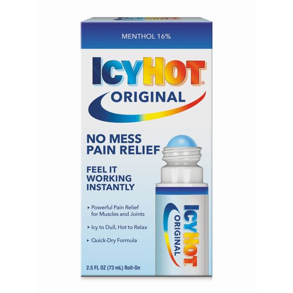Dầu nóng xoa bóp giảm đau nhức chai lăn ICY HOT BALM [Mỹ]