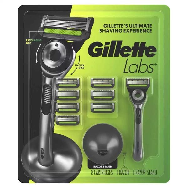 Dao cạo râu siêu bền với công nghệ tẩy tế bào chết cho nam giới Gillette Labs 7 đầu thay