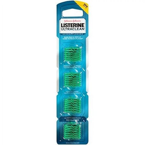 Bộ tăm xỉa răng gồm tay cầm và chỉ nha khoa thay thế Listerine [Mỹ]