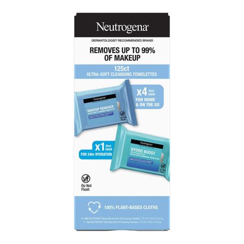Khăn Tẩy Trang Neutrogena 125 Miếng (5 gói) – Sạch Sâu, Dịu Nhẹ Cho Da Nhạy Cảm