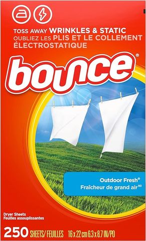 Giấy thơm sấy quần áo làm mềm vải, giảm tĩnh điện Bounce [Mỹ]