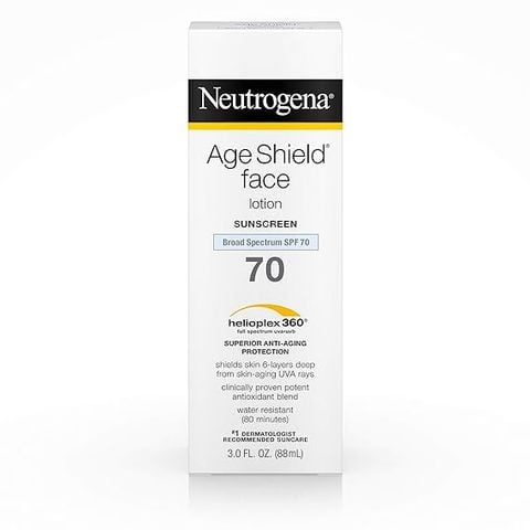 [Mỹ] Kem chống nắng phổ rộng, dưỡng da chống lão hóa, không gây bóng nhờn Neutrogena Age Shield SPF 70, 88mL
