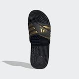 Dép có gai mềm dẻo massage thư giãn đen, vàng đồng unisex Adidas ADISSAGE SLIDES [Auth]