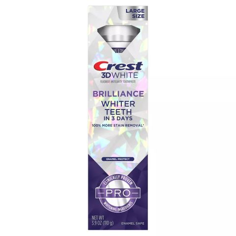 Kem đánh răng trắng sáng Crest 3D White Brilliance Luminous Purple 110g [Mỹ]