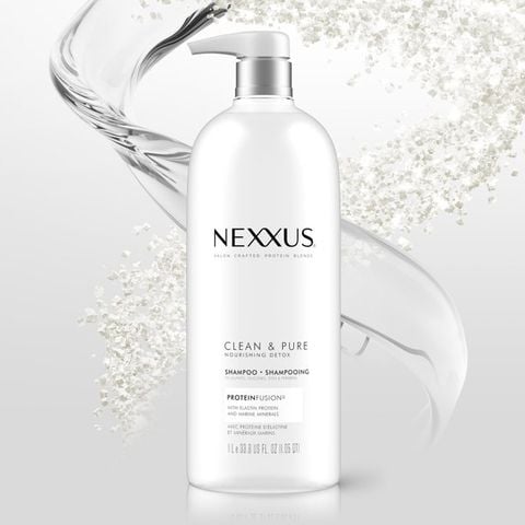 Dầu gội và xả chuẩn salon Mỹ Nexxus Clean and Pure dành cho tóc hư tổn 1L [Mỹ]