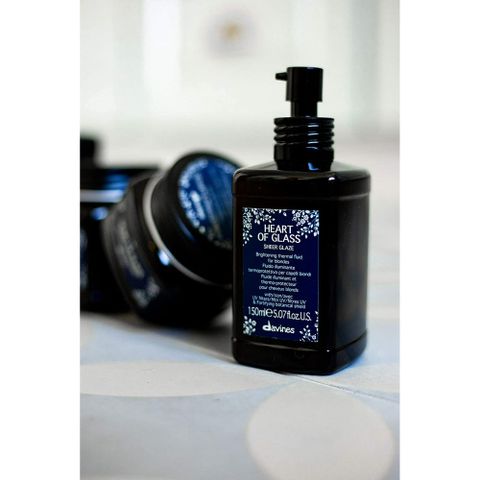 Kem dưỡng tóc chuyên nghiệp Davines Heart Of Glass Sheer Glaze 150 mL (chai đầu bơm) [Mỹ]