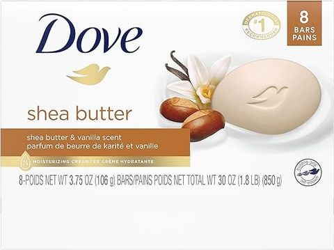 Xà bông cục từ bơ hạt mỡ Dove Beauty Purely Pampering Shea Butter lốc [Mỹ]