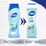 Sữa tắm dưỡng ẩm da hương dừa Dial Body Wash Refresh & Renew Coconut Water Mỹ 473 mL