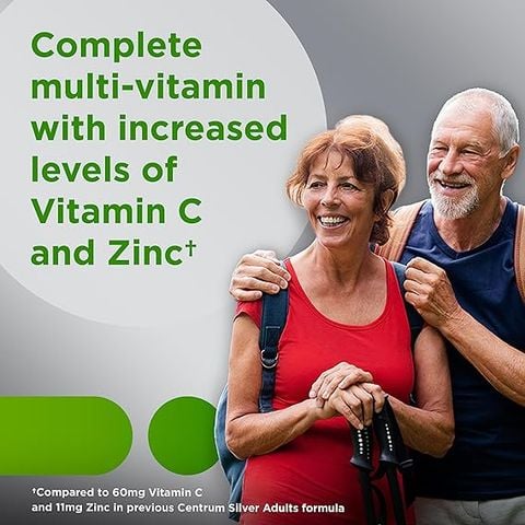 Vitamin tổng hợp dành cho người trên 50 tuổi Centrum Silver Multivitamin 125 viên