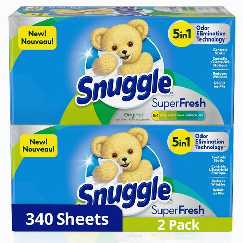 Giấy Thơm Sấy Quần Áo, Làm Mềm Vải, Kiểm Soát Tĩnh Điện và Loại Bỏ Mùi Hôi Snuggle Dryer Sheets (Mỹ)