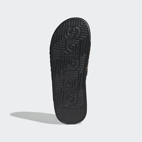 Dép có gai mềm dẻo massage thư giãn đen, vàng đồng unisex Adidas ADISSAGE SLIDES [Auth]