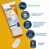 [Mỹ] Kem chống nắng vật lý 100% khoáng chất dưỡng ẩm, không gây mụn CeraVe Hydrating Mineral SPF 50 75mL