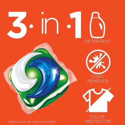 Viên giặt Tide PODS® 3 trong 1 - Giải pháp giặt giũ toàn diện - 1 thùng 112 viên nhập bản Mỹ