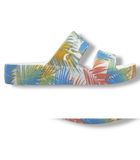 Crocs Baya Platform Slide Sandal – White Multi Color Leaves | Nàng thơ mùa hè