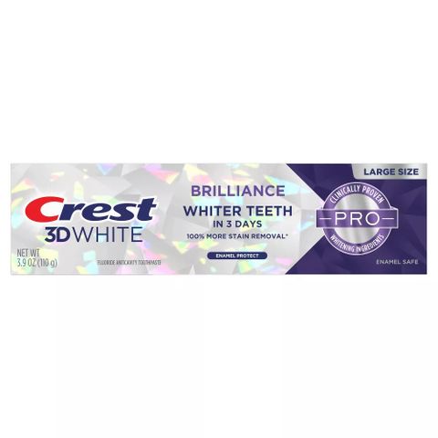 Kem đánh răng trắng sáng Crest 3D White Brilliance Luminous Purple 110g [Mỹ]
