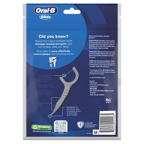Tăm chỉ nha khoa sạch sâu hương bạc hà tưới mát Oral -B Mỹ - gói 75 chiếc