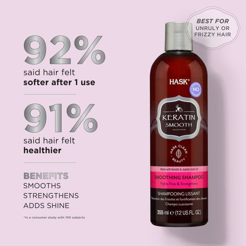 [Mỹ] Dầu gội và xả cho tóc xoăn cứng hư tổn KERATIN PROTEIN SMOOTHING 355 mL
