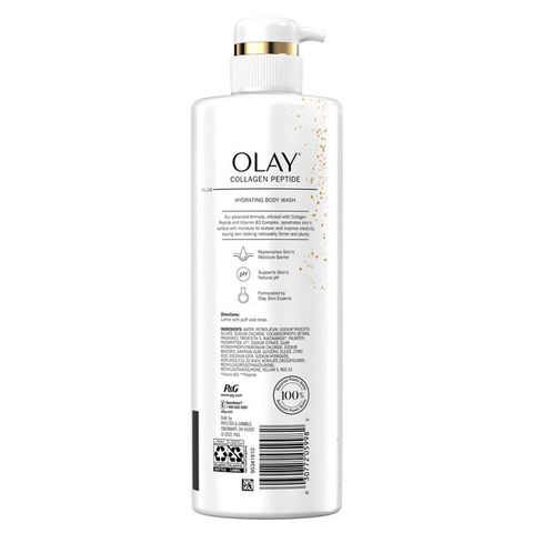 Sữa tắm dưỡng ẩm, mềm mịn, chống lão hóa, săn da Olay 591mL [Mỹ]