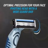 [Mỹ] Dao cạo râu cho Nam sẵn tinh chất lô hội và vitamin E cho da nhạy cảm BIC Flex 3 Sensitive Titanium - gói 3 chiếc