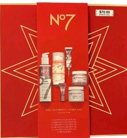 [Auth] Bộ dưỡng da No7 Restore & Renew 6 món