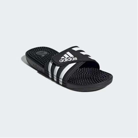 Dép có gai mềm dẻo massage thư giãn đen, trắng unisex Adidas ADISSAGE SLIDES [Auth]
