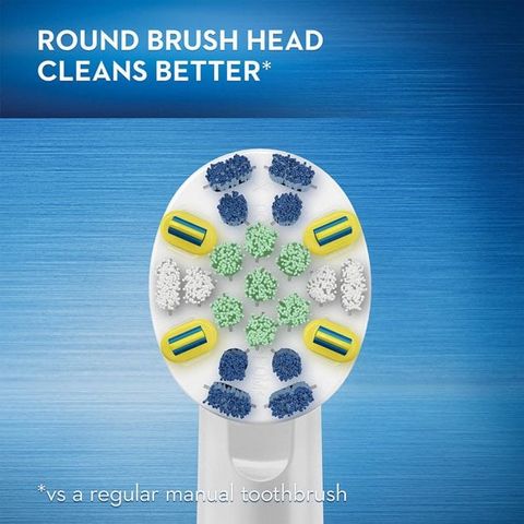 Bàn chài điện Oral-B Vitality Màu trắng, hồng [Mỹ]