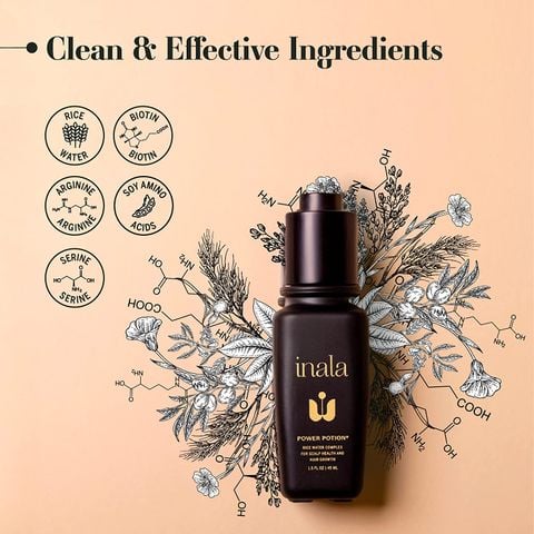 Serum dưỡng tóc chống gãy rụng  Inala Power Potion - Rice Water Complex 45mL [Mỹ]