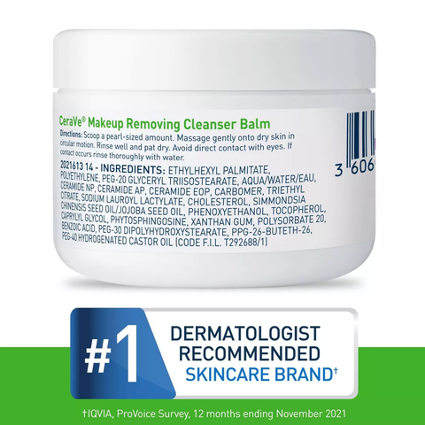 CeraVe Sáp Tẩy Trang Dưỡng Ẩm Mini – Làm Sạch Dịu Nhẹ, Phù Hợp Da Nhạy Cảm