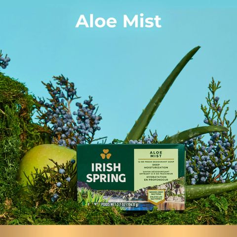 Xà bông cục dưỡng ẩm tinh chất nha đam Irish Spring Mỹ dành cho nam giới