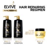 Dầu gội và Xả phục hồi toàn diện, 5 dấu hiệu hư tổn L'oreal Paris Elvive Total Repair 5 375mL [Mỹ]