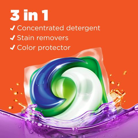 Viên giặt Tide PODS® 3 trong 1 - Giải pháp giặt giũ toàn diện - 1 thùng 112 viên nhập bản Mỹ