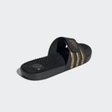Dép có gai mềm dẻo massage thư giãn đen, vàng đồng unisex Adidas ADISSAGE SLIDES [Auth]