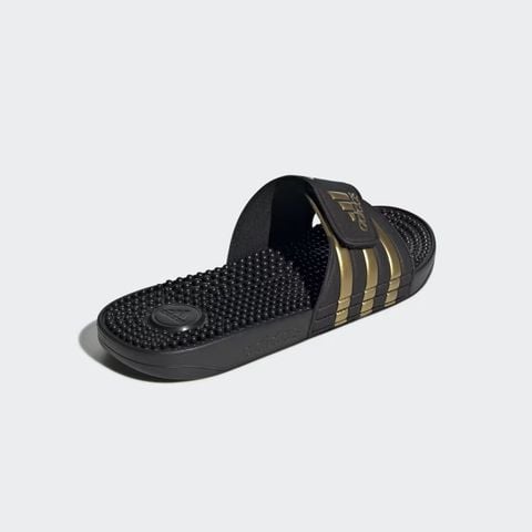 Dép có gai mềm dẻo massage thư giãn đen, vàng đồng unisex Adidas ADISSAGE SLIDES [Auth]
