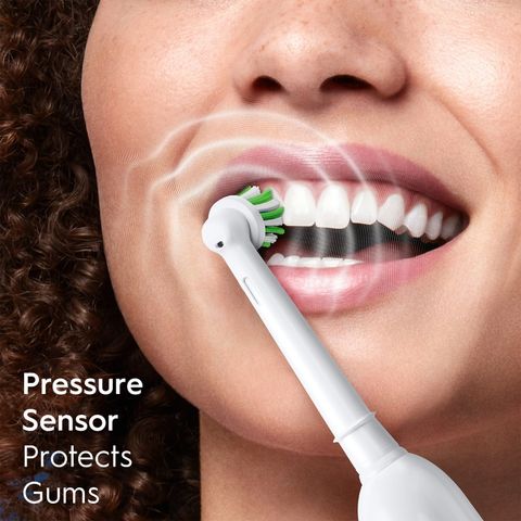 Bàn chài điện Oral-B Vitality Màu trắng, hồng [Mỹ]