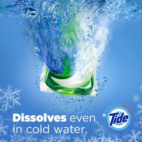 Viên giặt Tide PODS® 3 trong 1 - Giải pháp giặt giũ toàn diện - 1 thùng 112 viên nhập bản Mỹ