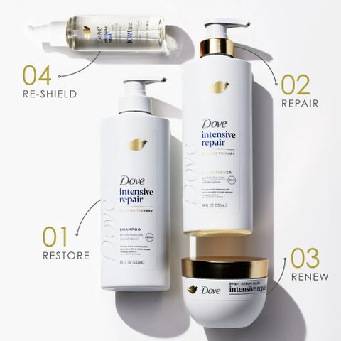 Dầu gội phục hồi tóc hư tổn chuyên sâu Dove Shampoo Intensive Repair 532 mL [Mỹ]