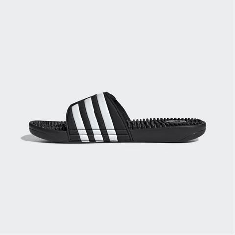 Dép có gai mềm dẻo massage thư giãn đen, trắng unisex Adidas ADISSAGE SLIDES [Auth]