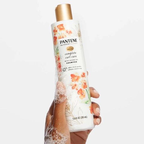 Dầu gội và xả dành cho tóc xoăn Pantene Nutrient Blends Pro-V with Jojoba oil 285 mL [Mỹ]