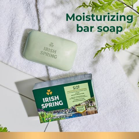 Xà bông cục dưỡng ẩm tinh chất nha đam Irish Spring Mỹ dành cho nam giới
