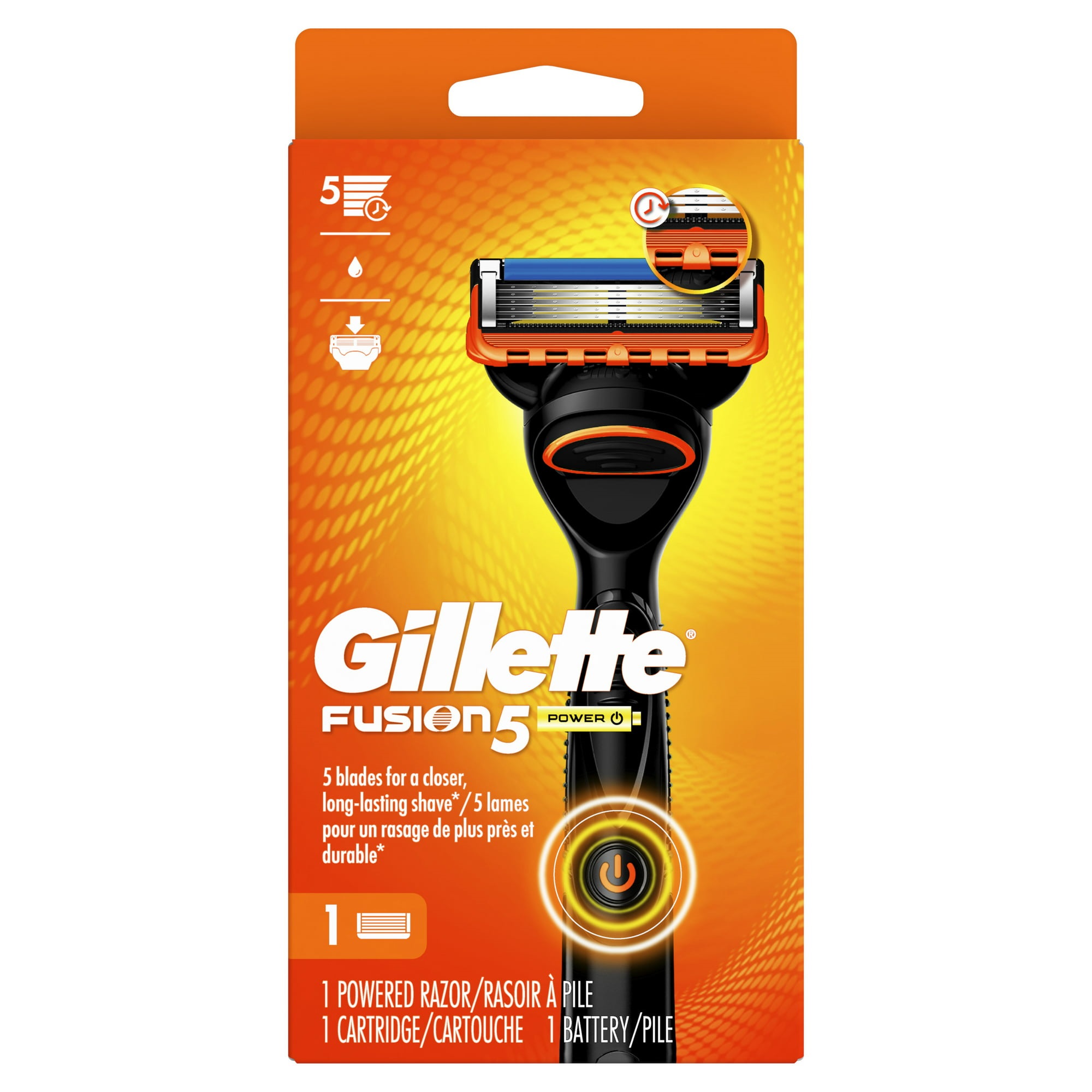 Dao cạo râu nam 5 lớp Gillette Fusion5 hộp 1 cán 1 đầu Mỹ
