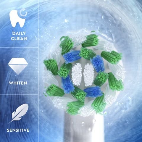 Bàn chài điện Oral-B Vitality Màu trắng, hồng [Mỹ]